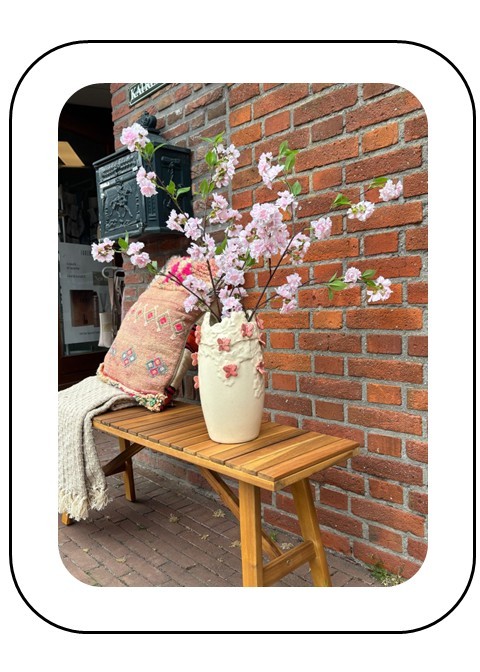 Vlindervaas met bloesem compleet